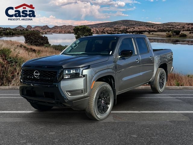 2026 Nissan Frontier SV in Gun Metallic — front three-quarter view