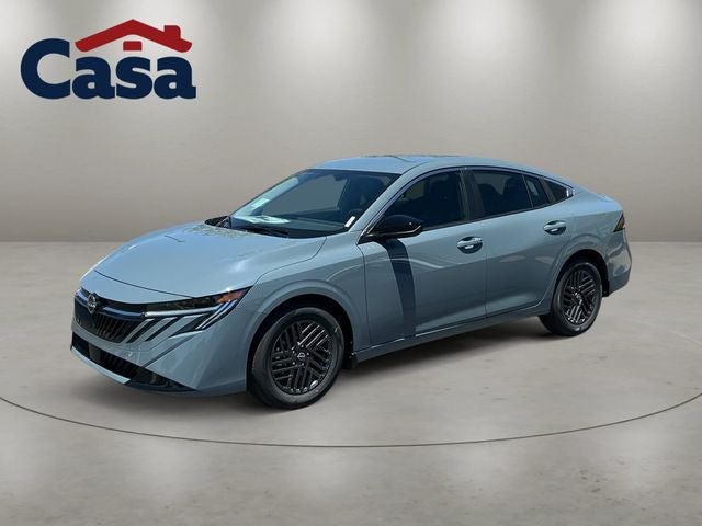 2026 Nissan Sentra SV in Atlantic Gray Metallic — front three-quarter view